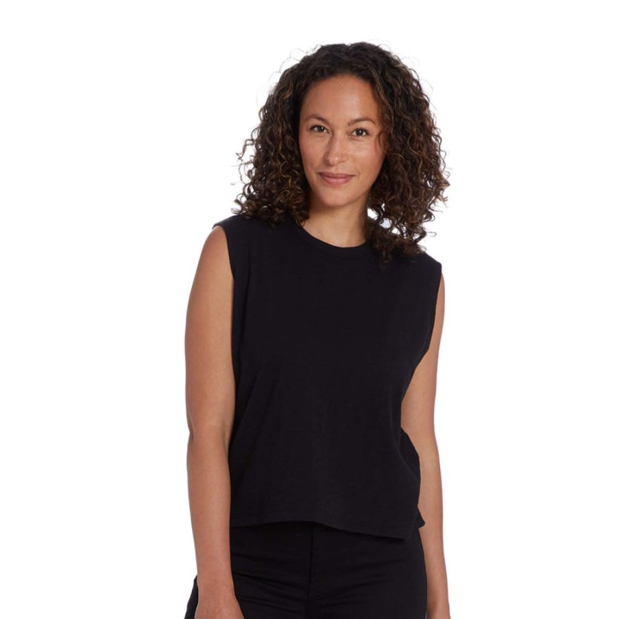 Women Mott & Bow Tees | Relaxed Slub Tank Tee