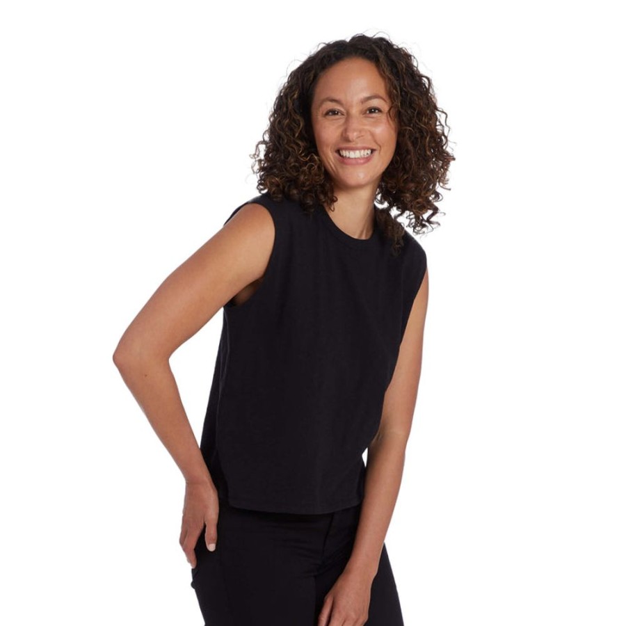 Women Mott & Bow Tees | Relaxed Slub Tank Tee