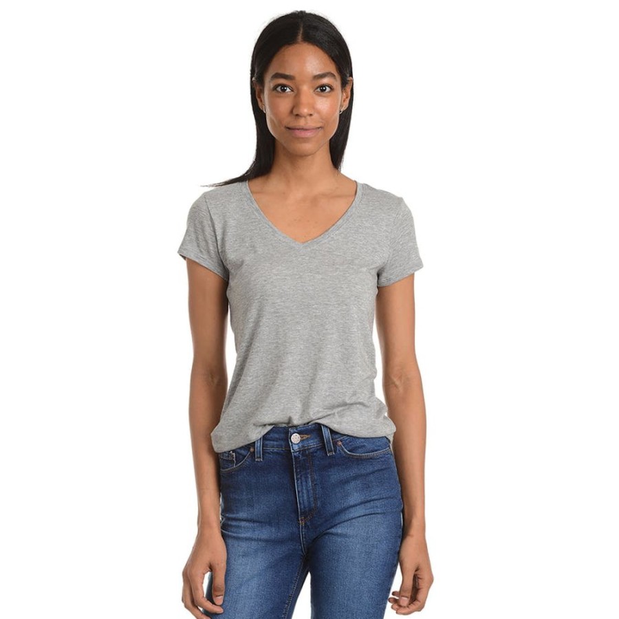 Women Mott & Bow Tees | Fitted V-Neck Marcy Tee