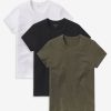 Women Mott & Bow Tees | Classic Crew Slub 3-Pack