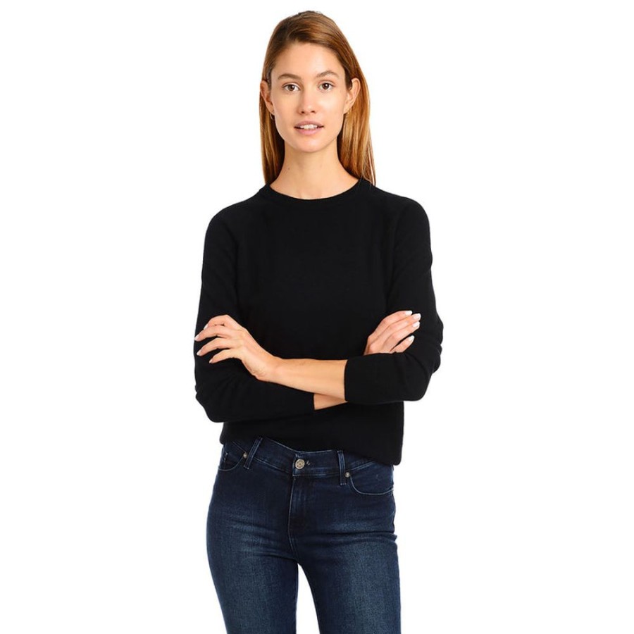 Women Mott & Bow Sweaters | Cashmere Raglan Crew Cambridge Sweater