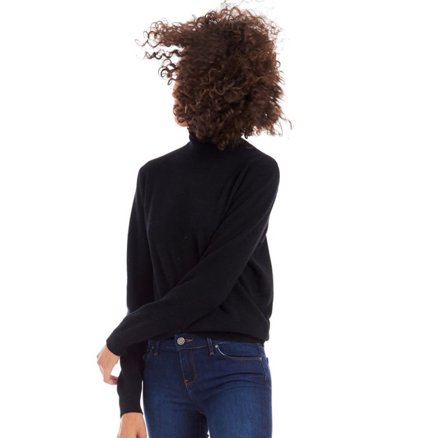 Women Mott & Bow Sweaters | The Cashmere Turtleneck Willow Sweater