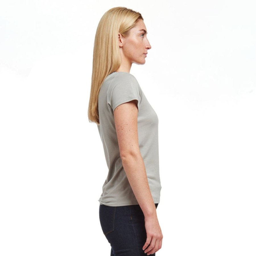 Women Mott & Bow Tees | Fitted V-Neck Marcy Tee