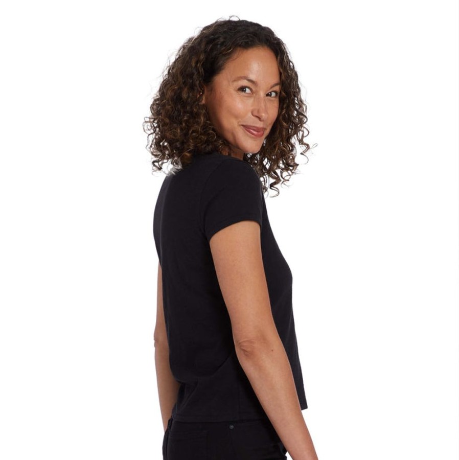 Women Mott & Bow Tees | Classic Crew Slub Tee