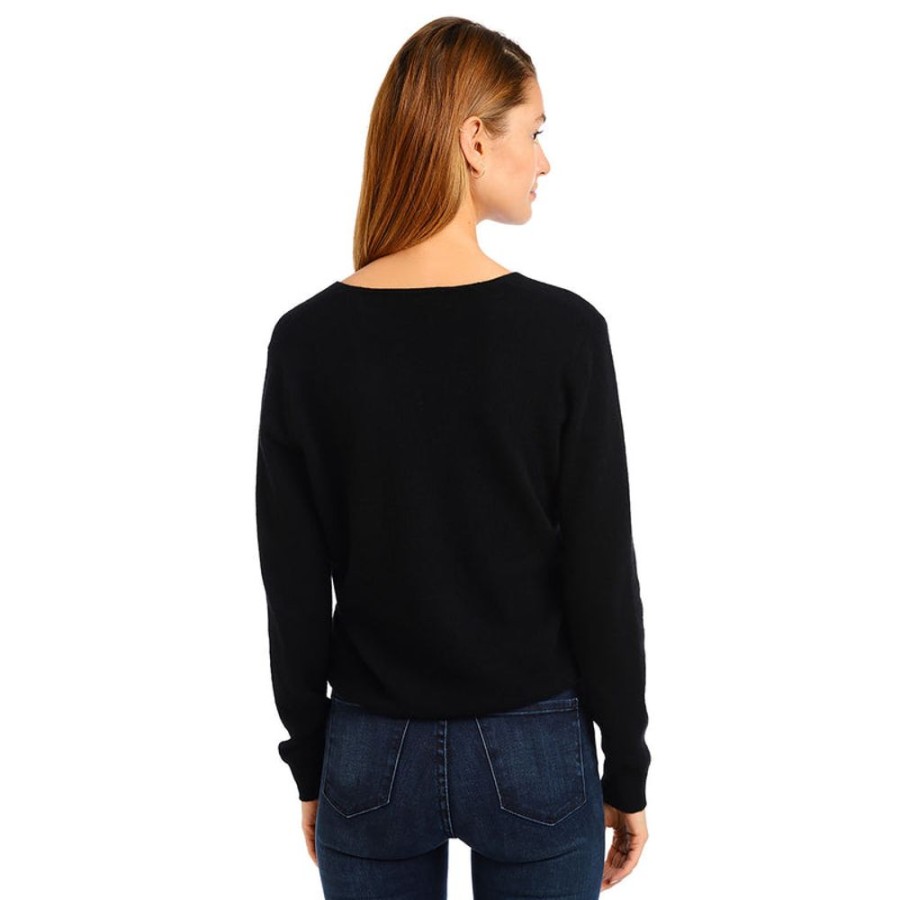 Women Mott & Bow Sweaters | Cashmere Oversized V-Neck Willow Sweater