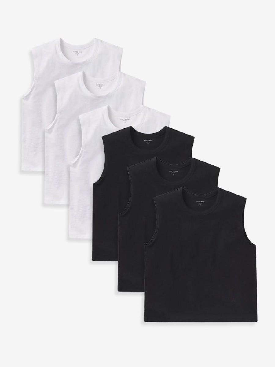 Women Mott & Bow Tees | Relaxed Slub Tank 6-Pack