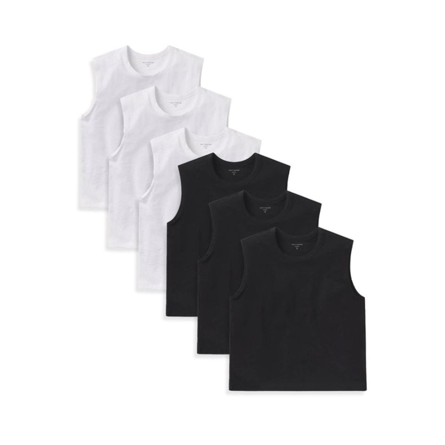 Women Mott & Bow Tees | Relaxed Slub Tank 6-Pack