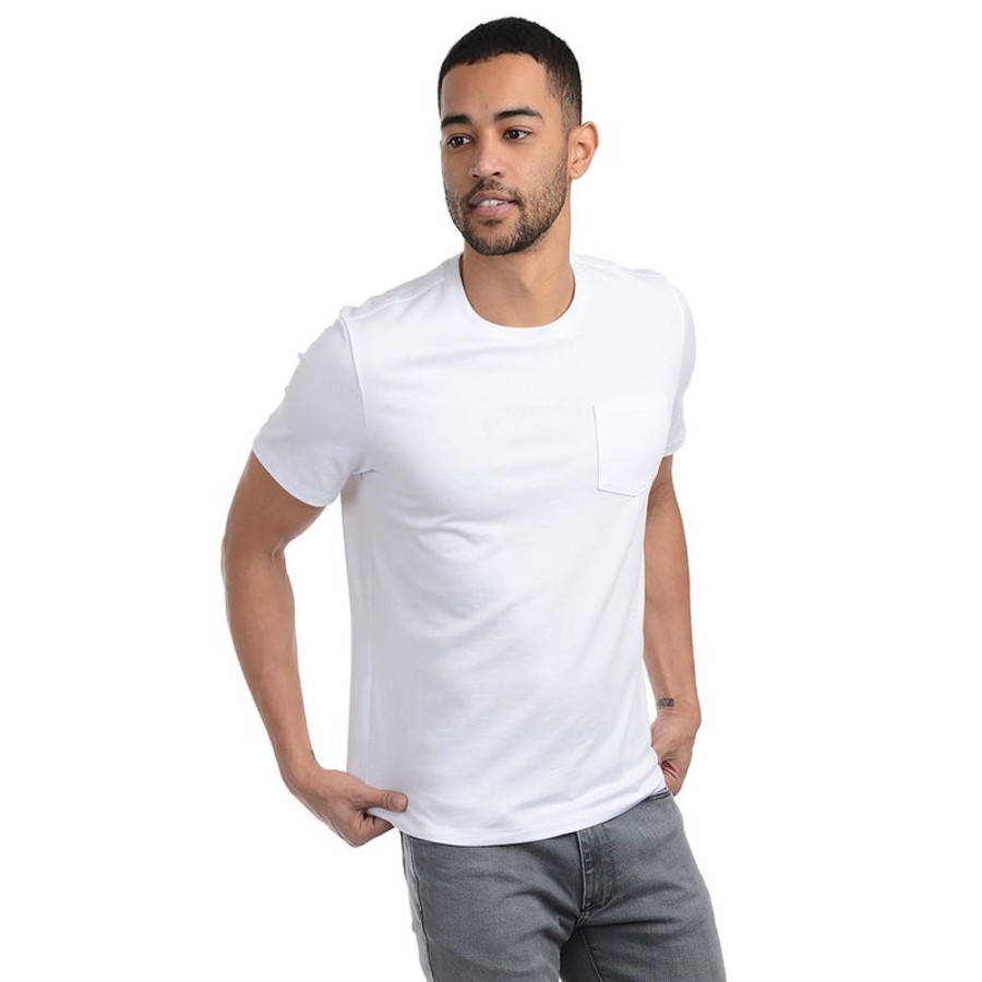 Men Mott & Bow Tees | Heavyweight Pocket Carlton Tee