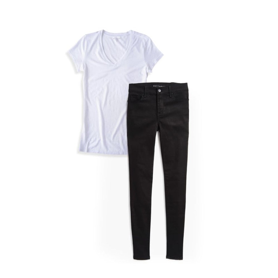 Women Mott & Bow Slim Boyfriend | Set 05: 1 Pair Of Jeans + 1 Marcy Tee