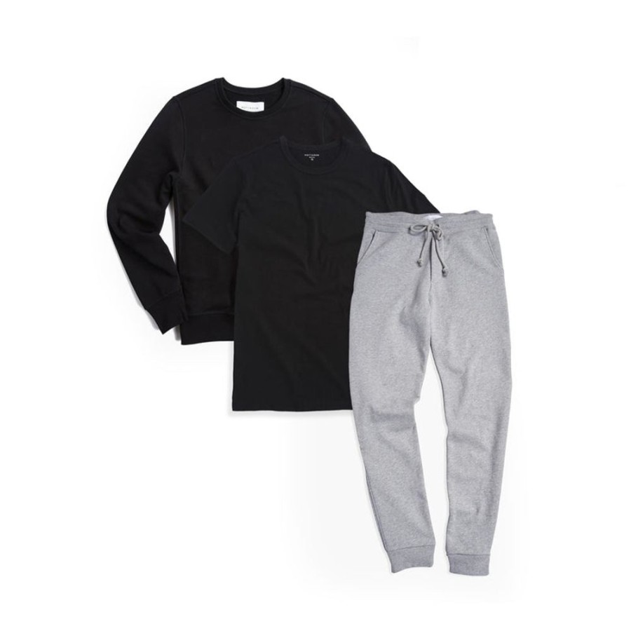 Men Mott & Bow Sweats | Set 11: 1 Sweatshirt + 1 Pair Of Sweatpants + 1 Driggs Tee