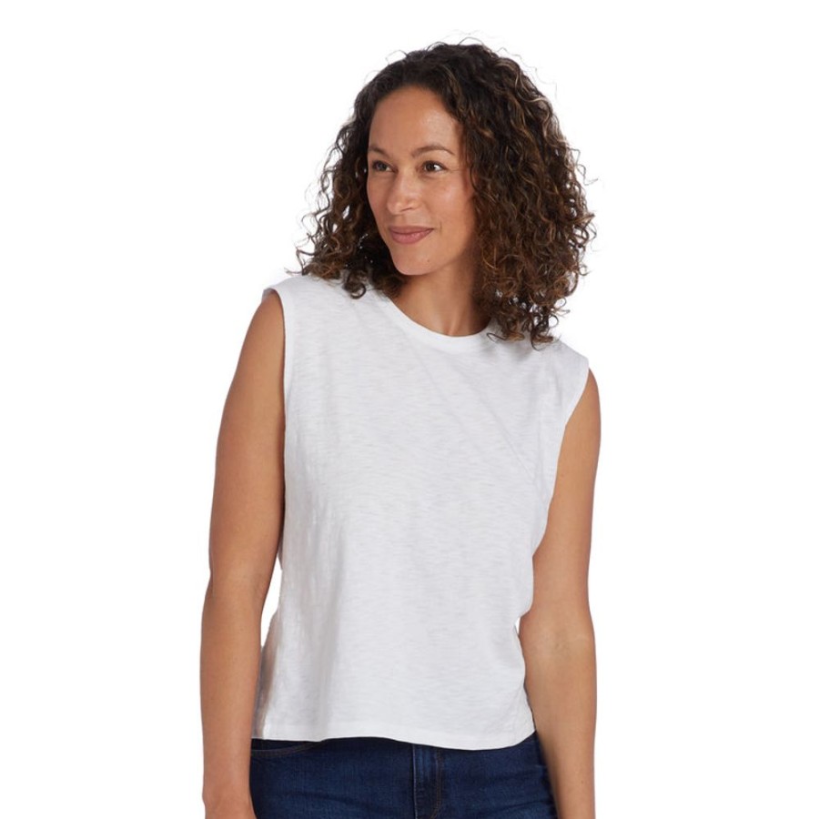 Women Mott & Bow Tees | Relaxed Slub Tank Tee