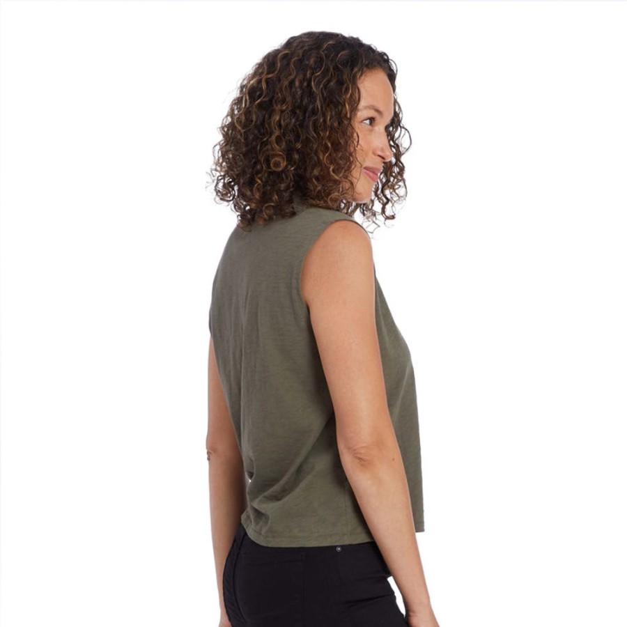 Women Mott & Bow Tees | Relaxed Slub Tank Tee