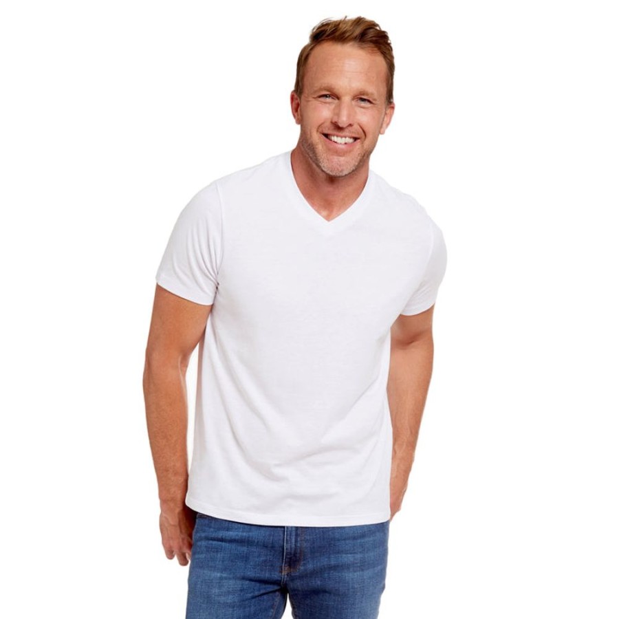 Men Mott & Bow Tees | Classic V-Neck Driggs Tee