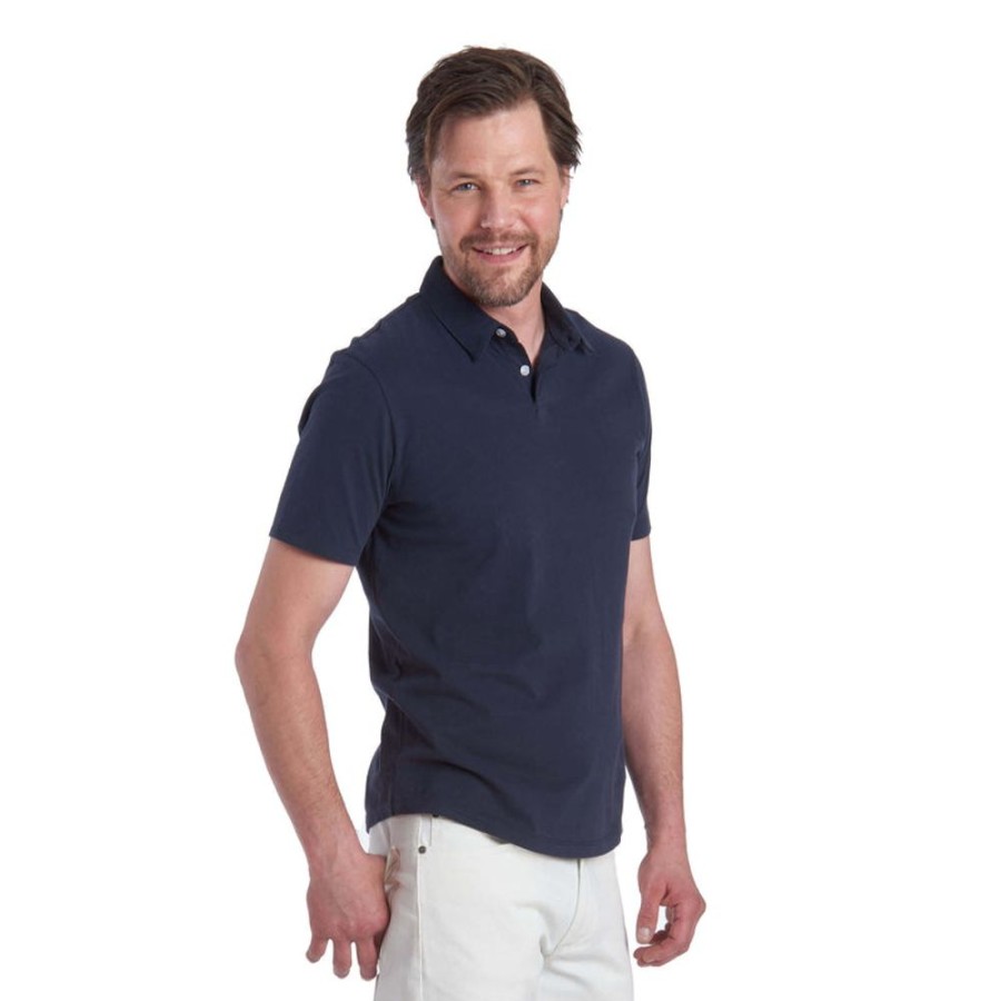 Men Mott & Bow Polos | Jersey Sueded Polo