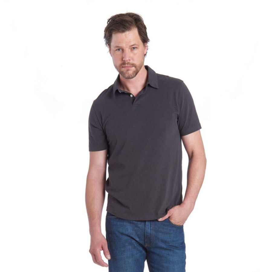 Men Mott & Bow Polos | Jersey Sueded Polo