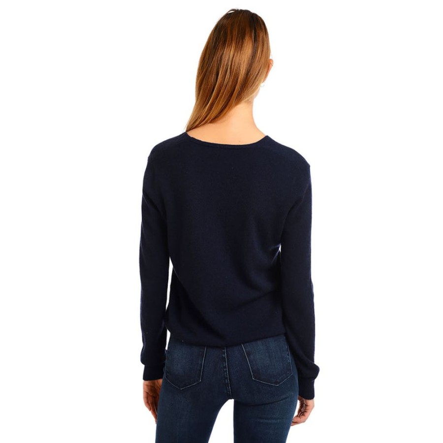 Women Mott & Bow Sweaters | Cashmere Oversized V-Neck Willow Sweater