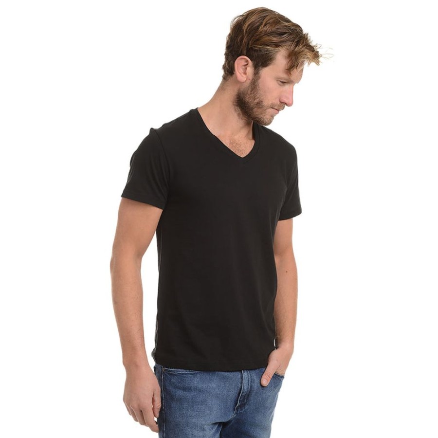 Men Mott & Bow Tees | Classic V-Neck Driggs Tee