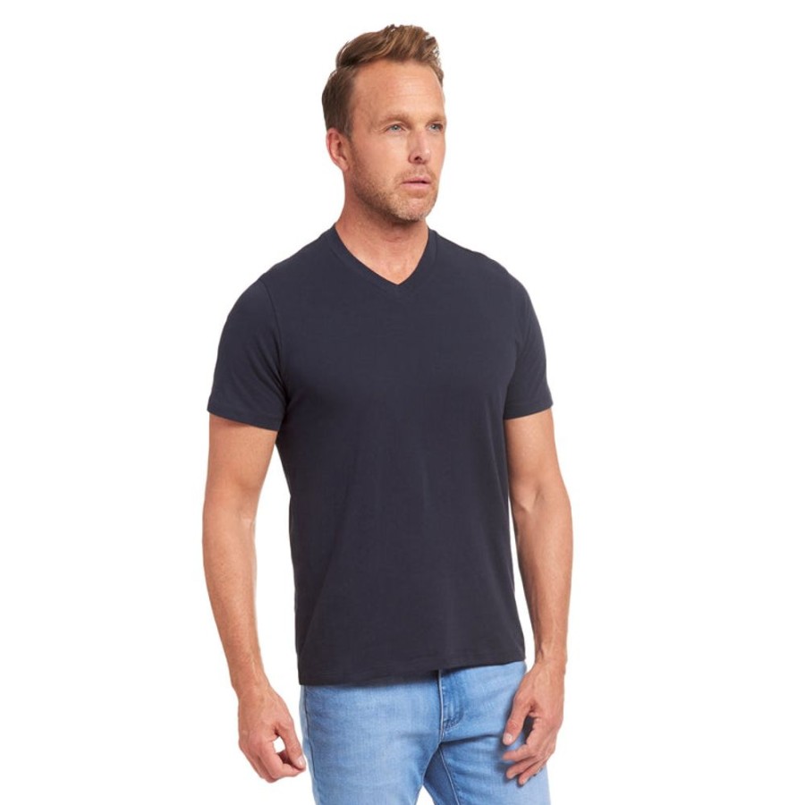 Men Mott & Bow Tees | Classic V-Neck Driggs Tee