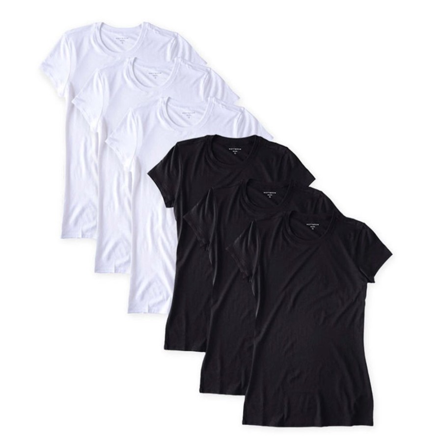 Women Mott & Bow Tees | Fitted Crew Marcy 6-Pack